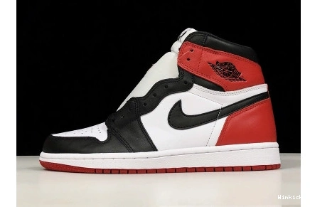 555088-125  “BLACK RED JORDAN OG 1 AIR TOE” MENS WHITE HIGH BLACK-VARSITY 0819
